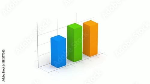 business graph with arrow