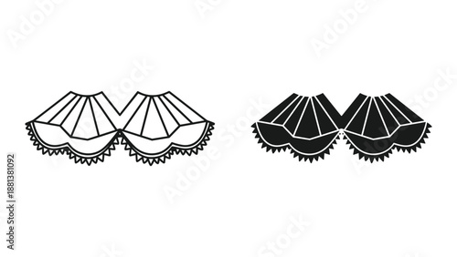 Bra illustration set on white background