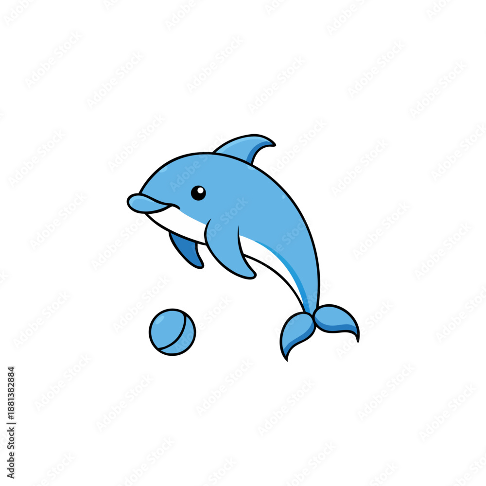 Obraz premium dolphin vector illustration