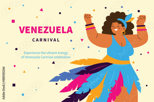Vibrant Venezuela Carnival Street Celebration