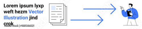 Business communication, file sharing, collaboration, workflow management, professional discussion, teamwork. A document transferring to a professional reviewing it. File sharing and business