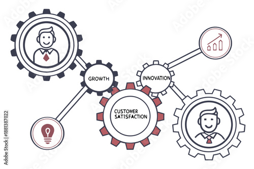 Corporate Goal Alignment Illustration  Minimal Vec (1) Vector Icon Illustration