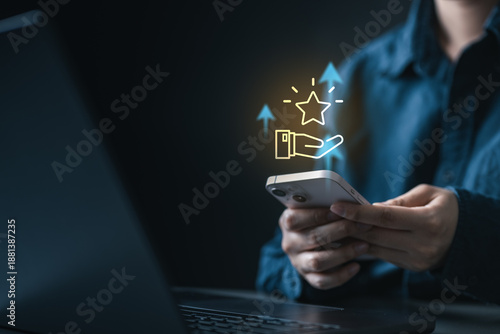 Loyalty rewards and redeem points concept on mobile app, showing customer engagement, bonus benefits, cashback, and membership rewards that increase satisfaction and long-term brand loyalty.