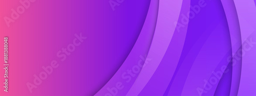 Bold abstract background with sweeping circular curves in vibrant pink and purple gradients