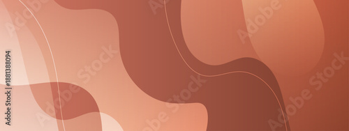 Abstract background with flowing brown and tan organic shapes and wavy lines in earth tones
