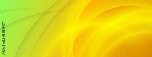 Elegant light green and golden yellow background with soft flowing lines and translucent layers