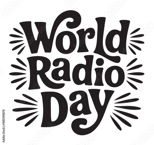 World Radio Day Logo on White Background