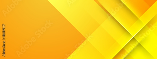 Clean abstract background with overlapping yellow and orange diagonal geometric shapes and subtle shadows