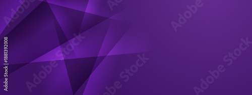 Rich purple background with sharp intersecting triangular shapes and shadow effects