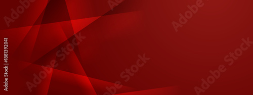 Deep red and maroon background with sharp overlapping geometric triangular layers