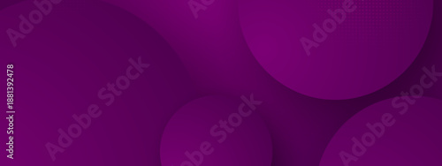 Creative abstract background featuring magenta and pink overlapping circular shapes with soft shadows and halftone textures