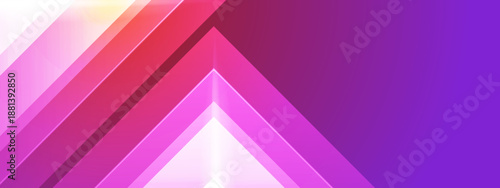 Abstract magenta and purple background featuring a sharp geometric peak with glowing light effects
