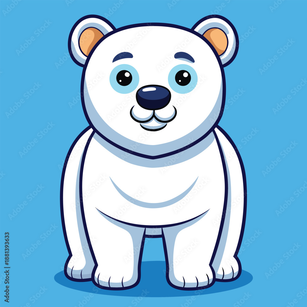 Fototapeta premium polar bear cartoon
