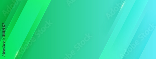Bright turquoise and lime green diagonal overlay shapes with soft lighting effects and clean minimalist aesthetic