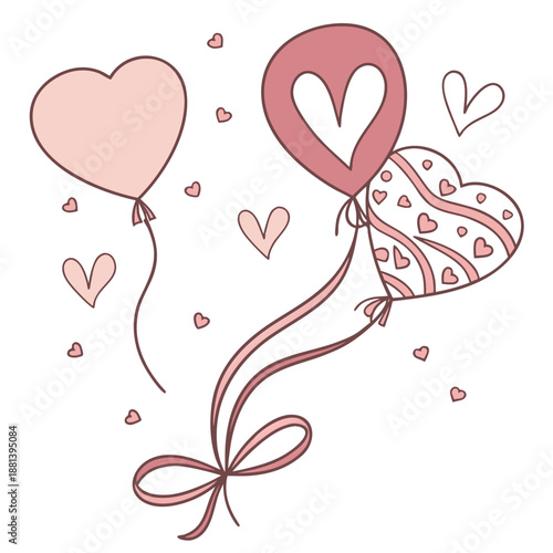 Love Celebration Decorative Shapes  Minimal Vector (3) Vector Icon Illustration