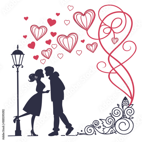 Love Celebration Decorative Shapes  Minimal Vector (2) Vector Icon Illustration