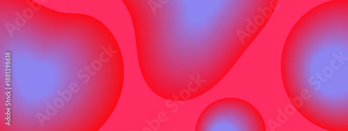 Vibrant background with organic red and blue fluid shapes and smooth transitions