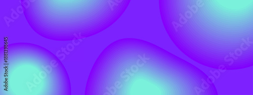 Futuristic background with purple and cyan glowing liquid shapes on a dark base