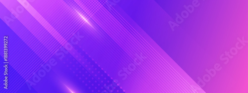 Modern abstract background with glowing diagonal lines and dots in purple and pink gradients