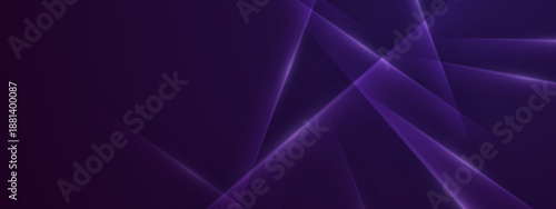 Dark purple and violet background with elegant intersecting laser light beams creating a sense of depth