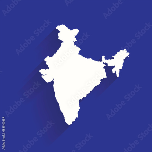 Indian Map Vector map of Indian states, India vector illustration, vector drawing, India states and union territories map, outline map vector, states and union territories of India.