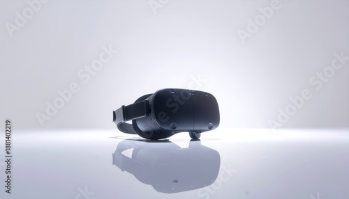 Virtual Reality Headset on White Studio