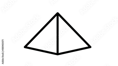 Simple pyramid shape illustration