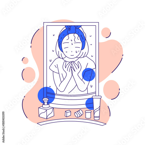 Morning Routine and Daily Planning at Home Illustration