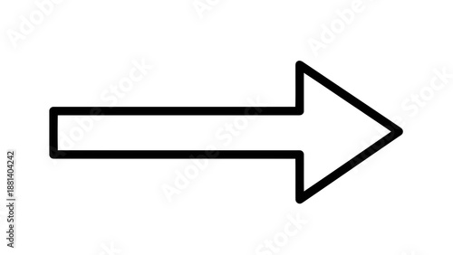 Simple black arrow icon on white background