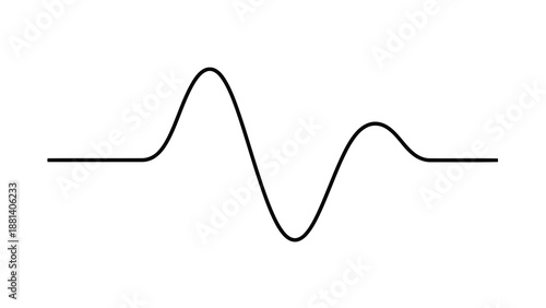 Simple waveform illustration with peaks and troughs
