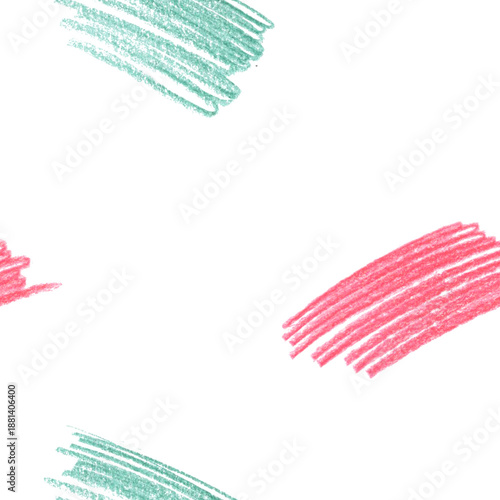 Seamless pattern of pencil scribbles. Ornament of children's shading. Imitation of children's handwriting. Childish background of sketches and doodles
