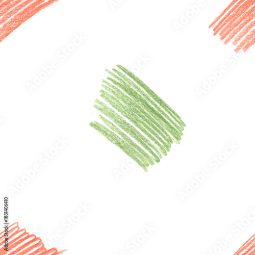 Seamless pattern of pencil scribbles. Ornament of children's shading. Imitation of children's handwriting. Childish background of sketches and doodles