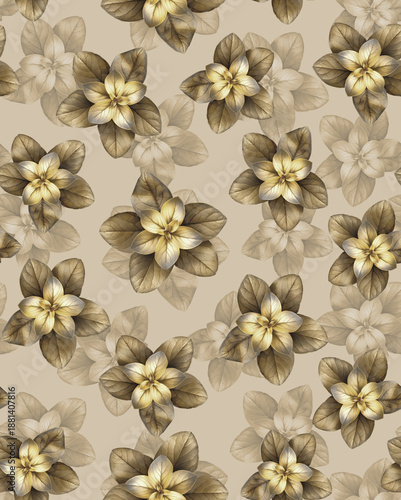 seamless background with flowers