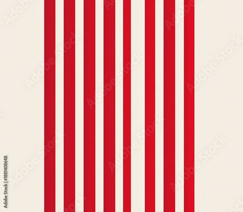 Free Download Red and White Stripes: A simple, yet bold pattern of vertical red stripes against a creamy backdrop, creating a visually striking and energetic design. - GFXLoad