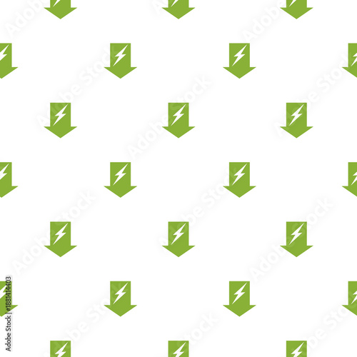Energy reduction seamless pattern isolated on white background