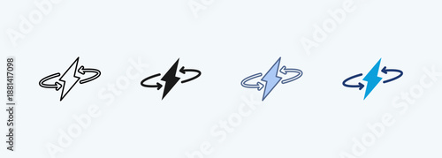 energy multiple style icon collection