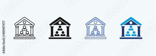 Community sector multiple style icon collection