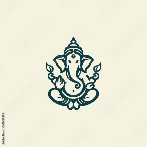 Ganesha God Logo