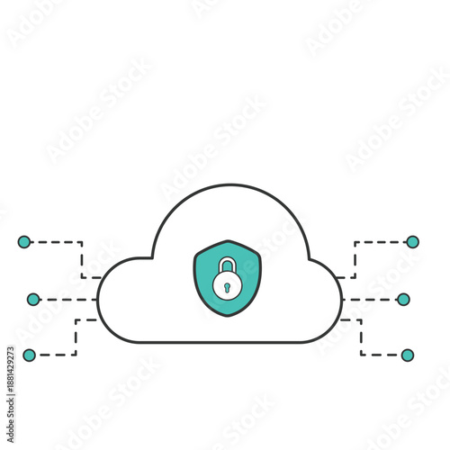 Cloud Security Illustration