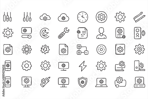 Configuration and Tools Icons for Cloud and DevOps Platforms
