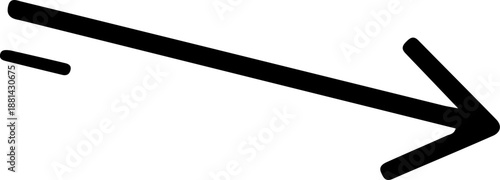 Hand Drawn Black Arrow