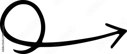Hand Drawn Looped Arrow
