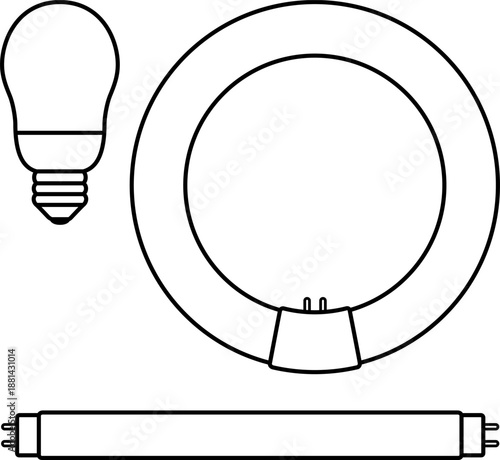 蛍光灯のアイコン