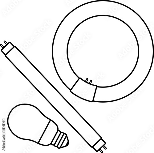 蛍光灯のアイコン