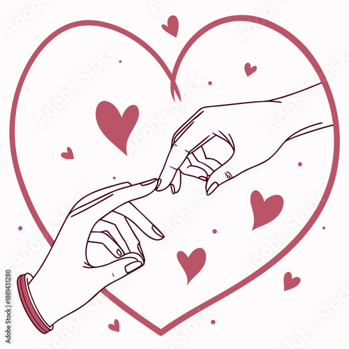 Valentine S Relationship Concept Illustration  Min (3) Vector Icon Illustration