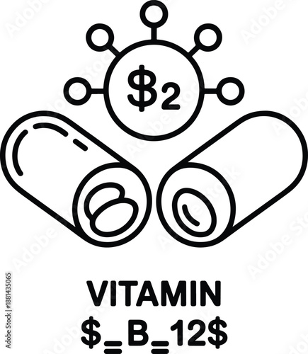 Vitamin B2 and B12 supplement health