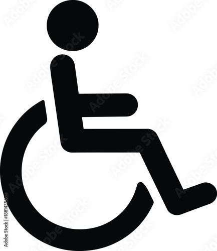 Wheelchair Symbol Icon Accessibility Sign Illustration
