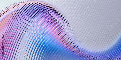 Colorful Fractal Glass With Flowing Patterns