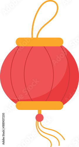 Red lantern decoration for Chinese New Year illustration.