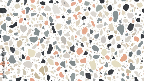 Terrazzo Seamless Stone Pattern Abstract Background Texture